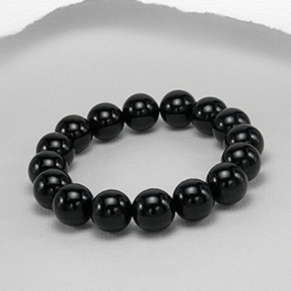 Jewels & Gems Jewelry - Black Agate Bracelet